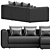 Luxurious Medison Corner Sofa 3D model small image 4