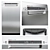 Bosch Dishwasher Collection: Sleek Stainless Steel 3D model small image 2