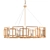 Elegant White Gold Chandelier 3D model small image 1