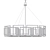 Elegant White Gold Chandelier 3D model small image 2