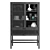 Nordal Merge Cabinet: Rattan & Metal 3D model small image 4