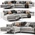 Ditre Italia Artis Chaise Sofa: Elegant and Versatile 3D model small image 1