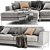 Ditre Italia Artis Chaise Sofa: Elegant and Versatile 3D model small image 4