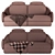 Calilla: Innovative Sofa by Natuzzi Italia 3D model small image 4