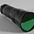 Compact Black Flashlight 3D model small image 1