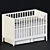 Fjord Cot: Sleek & Stylish for Your Little One 3D model small image 2