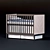 Fjord Cot: Sleek & Stylish for Your Little One 3D model small image 3