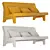 BAM! 3-Seat Sofa: Sleek and Stylish 3D model small image 1