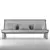BAM! 3-Seat Sofa: Sleek and Stylish 3D model small image 4