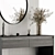 Sleek Entryway: Black & Gray Hallway 3D model small image 3