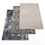 Versatile Rugs Collection: 7 Unique Designs 3D model small image 1