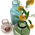 Elegant Jysk Vases & Ikea Smycka Flower 3D model small image 2