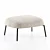  Cozy Upholstered Low Stool 3D model small image 3