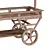 Rustic Pine Farm Trolley 3D model small image 4