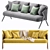 Zara Home Boucle Upholstered Sofa 3D model small image 4