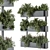 Green Oasis Box Stand - Indoor Plant Set 3D model small image 1