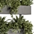 Green Oasis Box Stand - Indoor Plant Set 3D model small image 3