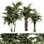 Tropical Bliss - Palm Tree Trio 3D model small image 1