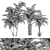 Tropical Bliss - Palm Tree Trio 3D model small image 4