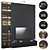 Modern TV Wall Set 17: V-Ray & Corona Compatible 3D model small image 1