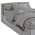 Modern Bed in Two Stylish Colours 3D model small image 5