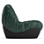 Modern Baxter Barrett Armchair 3D model small image 3