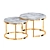 Luxury Marble Nest Coffee Table 3D model small image 3