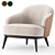 Sleek and Stylish ARMCHAIRS by Minotti 3D model small image 1