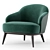 Sleek and Stylish ARMCHAIRS by Minotti 3D model small image 3