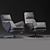 Grand Vitra: Stylish and Adjustable Lounge Chair 3D model small image 3