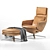 Grand Vitra: Stylish and Adjustable Lounge Chair 3D model small image 8