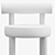 Sleek Gropius Bar Chair 3D model small image 2