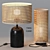 Natural Rattan Twig Cane Lamp 3D model small image 2