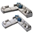 Arflex Rendezvous Sofa: Elegant and Comfortable 3D model small image 2