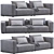 Modern Westside Sofa: Poliform Elegance 3D model small image 1