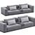 Modern Westside Sofa: Poliform Elegance 3D model small image 2