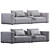 Modern Westside Sofa: Poliform Elegance 3D model small image 4