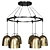 Haleigh 5-Light Cord Chandelier: Modern Elegance for Any Space 3D model small image 1