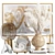 Elegant Decor Set: Vases, Clock, Mirror, Lamp 3D model small image 1