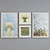 Modern Oil Painting Picture Frame Set 3D model small image 3