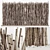 Bamboo Low Decor Pebble N3 - Small Bamboo Decor 3D model small image 1