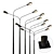 Urban Luminaire Poles 3D model small image 1