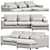 Transformable Sofa Darvin: Comfort and Versatility 3D model small image 1