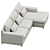 Transformable Sofa Darvin: Comfort and Versatility 3D model small image 2