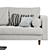 MADE Scott 4-Seater Corner Sofa: Versatile Elegance in 8 Colors 3D model small image 3