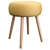 Modern Carter Stool: Stylish Seating 3D model small image 1