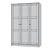 RAKKESTAD 3-Door Wardrobe: Sleek, Black-Brown Design 3D model small image 2