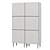 Sleek Wardrobe: 6 Doors, White, 120x42x191 cm 3D model small image 2