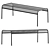 Modern Mesh Bench: Hot Design 3D model small image 2