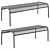 Modern Mesh Bench: Hot Design 3D model small image 3